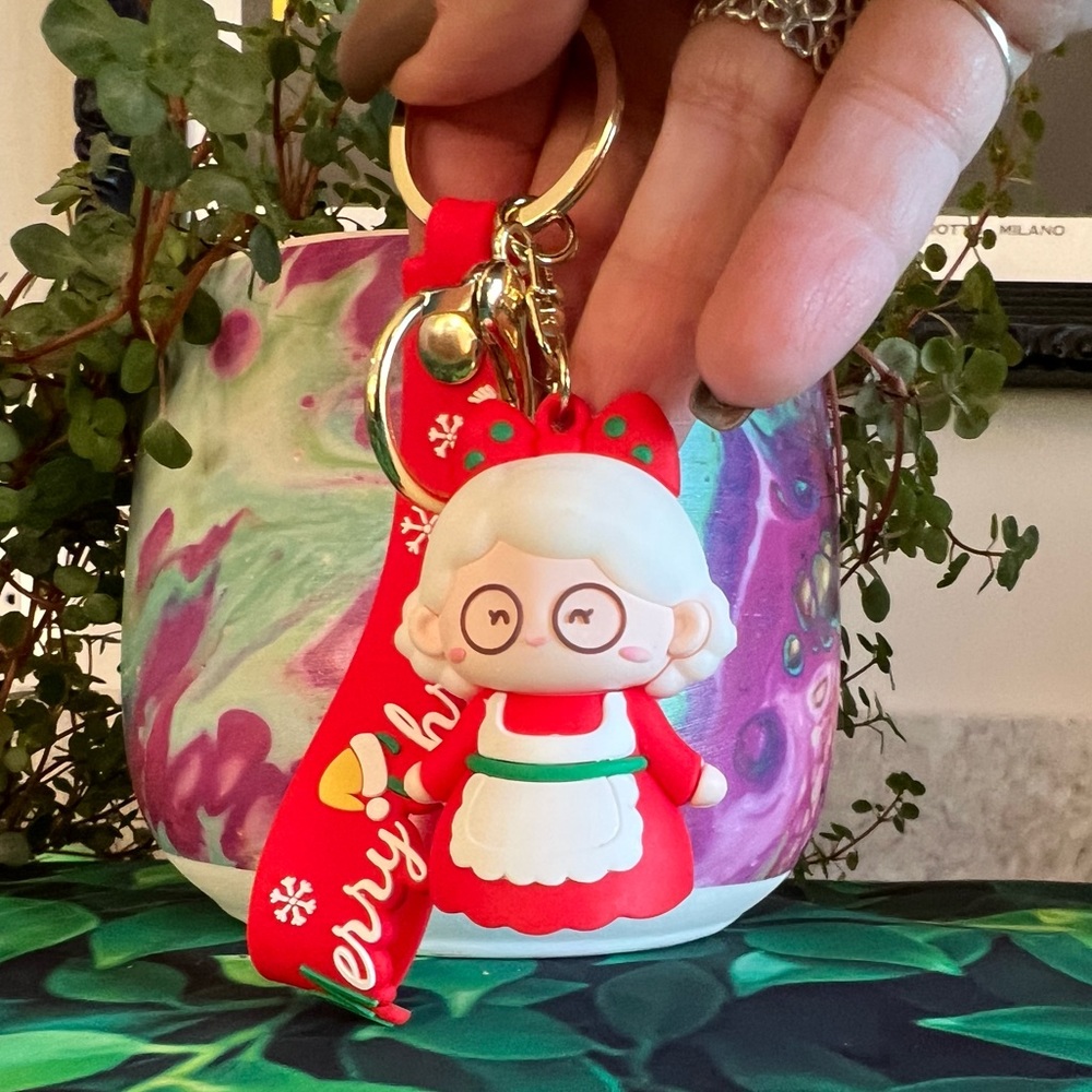 Mrs. Claus Key Charm / Purse Charm/ Backpack Charm